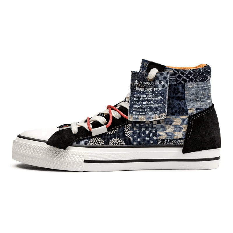 Retro High Top Canvas Sneakers