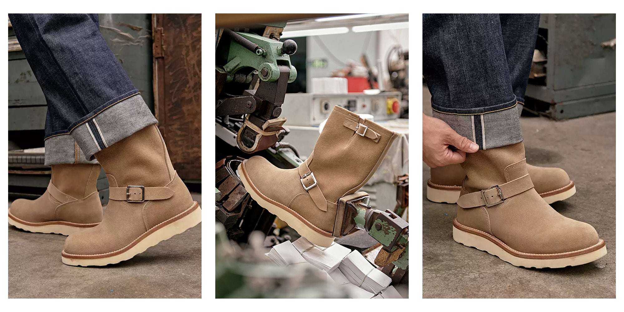 【PORTERNA】Dez suede boots Halle Suede Fringe Side Zip Boot | Stetson