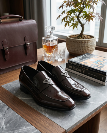 chiseled square toe loafers
