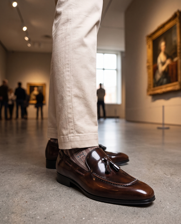 Vintage Tassel Loafers | Italian Style Leather Shoes
