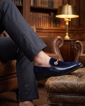 Royal Velvet Bit Loafers