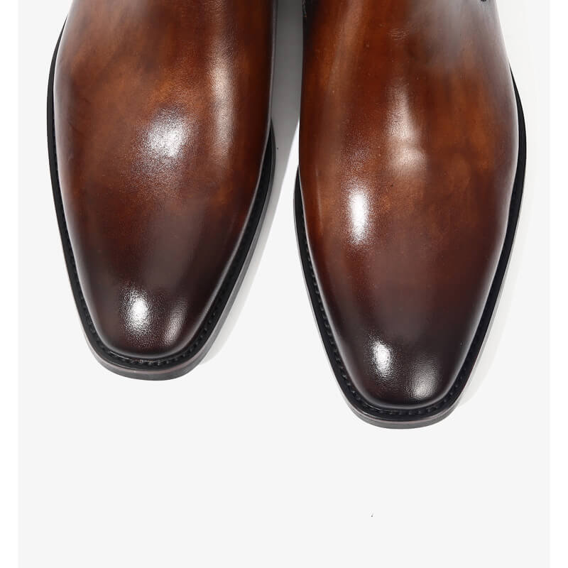 Leather Chelsea Boots Formal Wear Vesuvio In Cognac Men's Italian Leather Chelsea Multi Boot By Leather Chelsea Boots Formal Wear Vesuvio In Cognac Men's Italian Leather Chelsea Multi Boot By