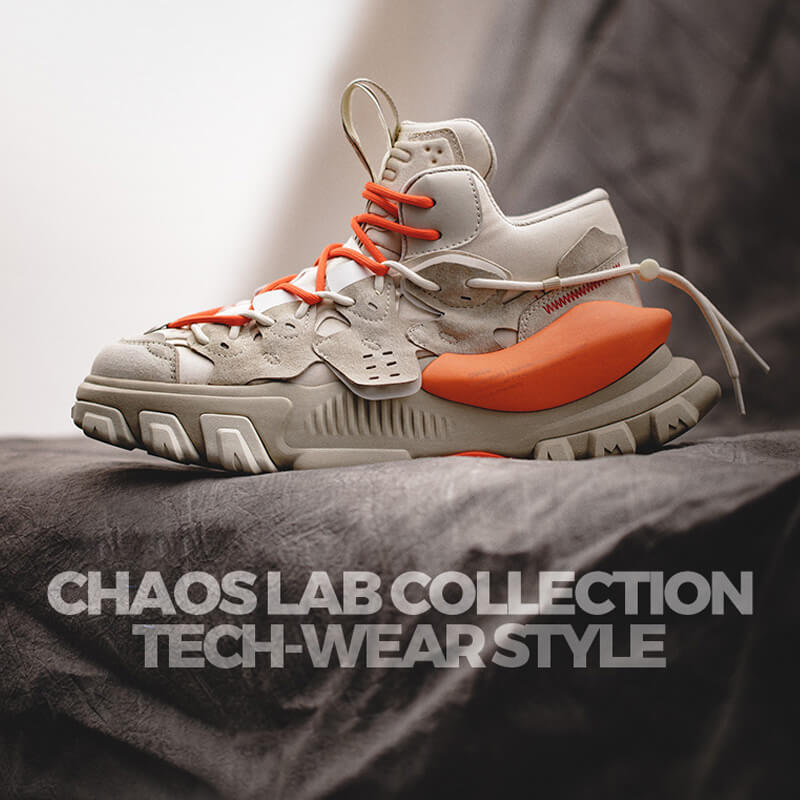 Vitality Orange Chunky sneakers