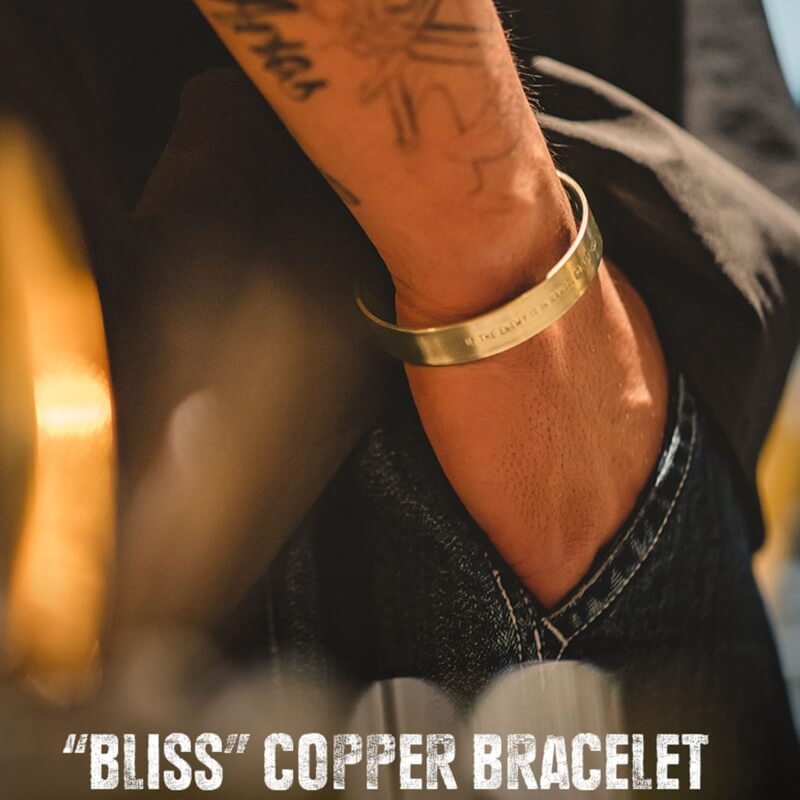 rustic copper bracelet for men