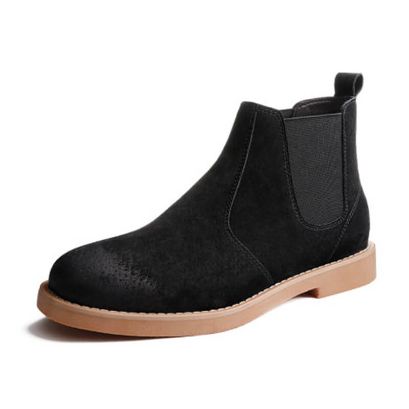 black chelsea boots