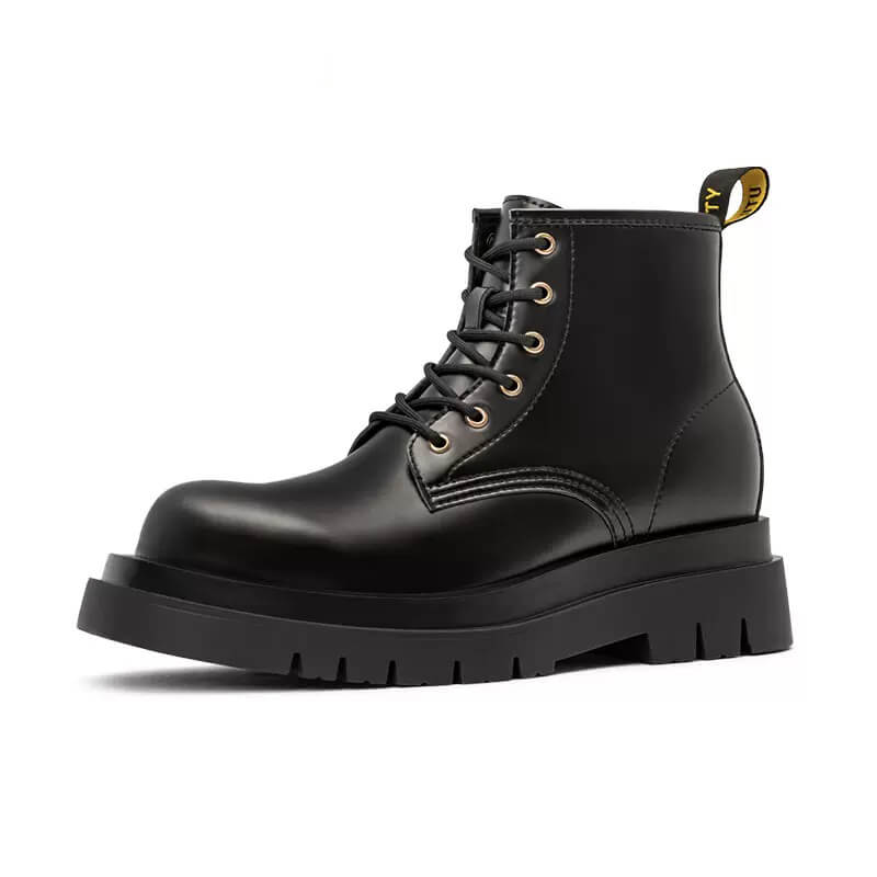 dark combat boots