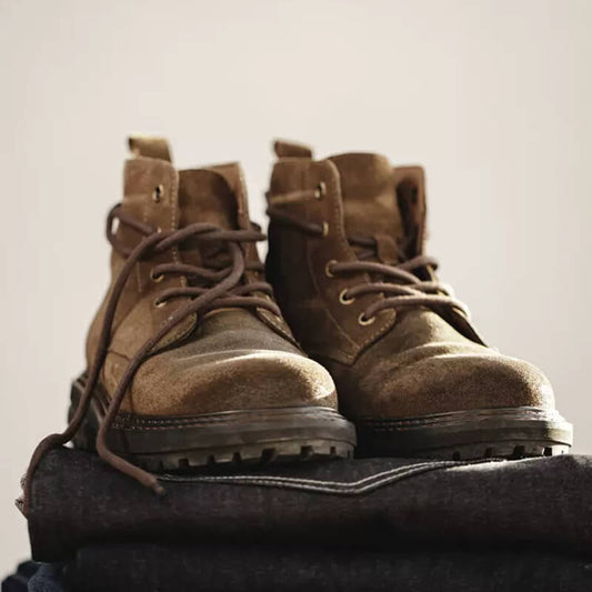 Winter Suede M43 Wool lined boots For Men|Winter Boots|Retro Peak Suede Boots