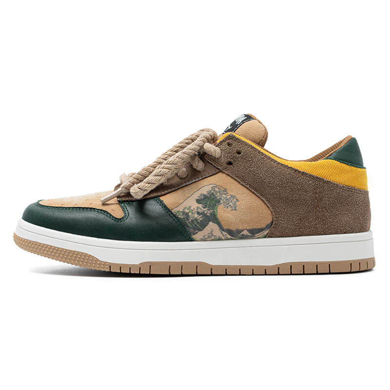 Ukiyos Japanese Printing Suede Sneakers