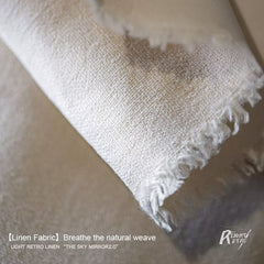 Reference product image - white linen sneaker detail