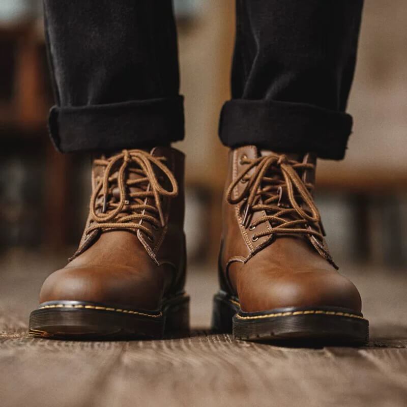 mens brown casual boots